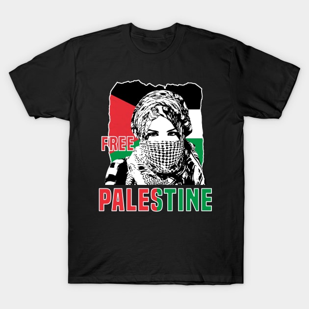 Free Palestine - Support Palestine T-Shirt by Mandegraph